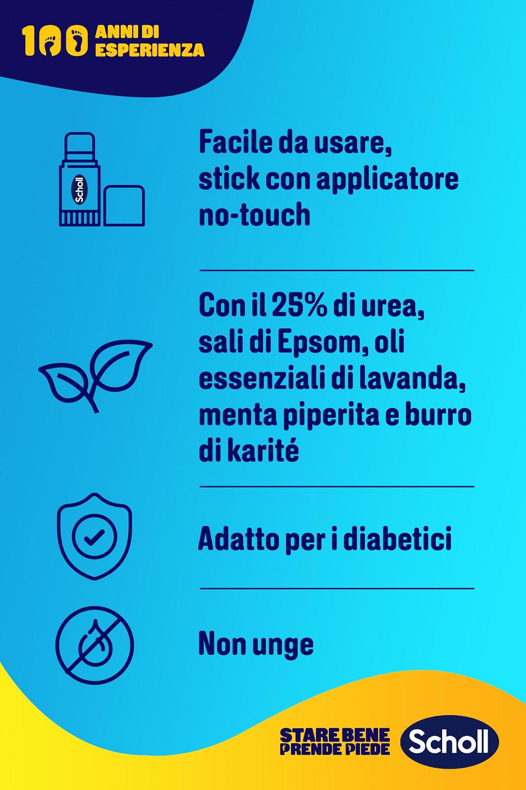 Карандаш для ног Scholl Cracked Heel 25% Urea Epsom Salts Essential Oils Hands Free, фото №5