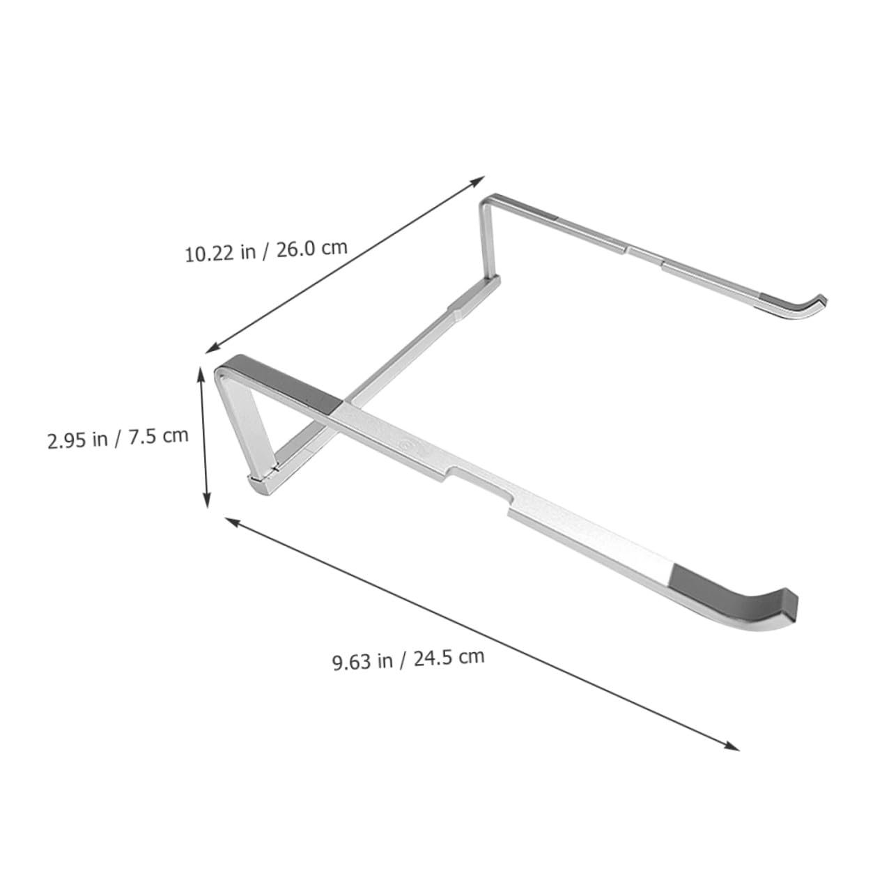 Подставка для ноутбука складная Алюминиевый сплав Регулируемая Портативная Компактная для офиса и путешествий, фото №8