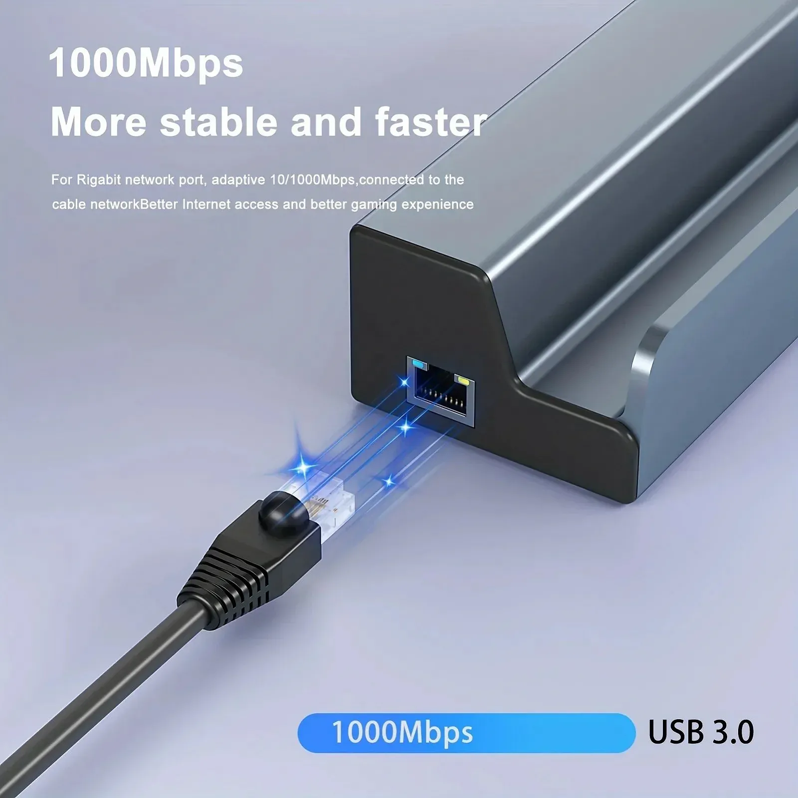 Док-станція Daguaika 6в1 90W для Steam Deck/ROG (HDMI 4K/ Ethernet/ 3хUSB 3.0/ USB-C90W), фото №4