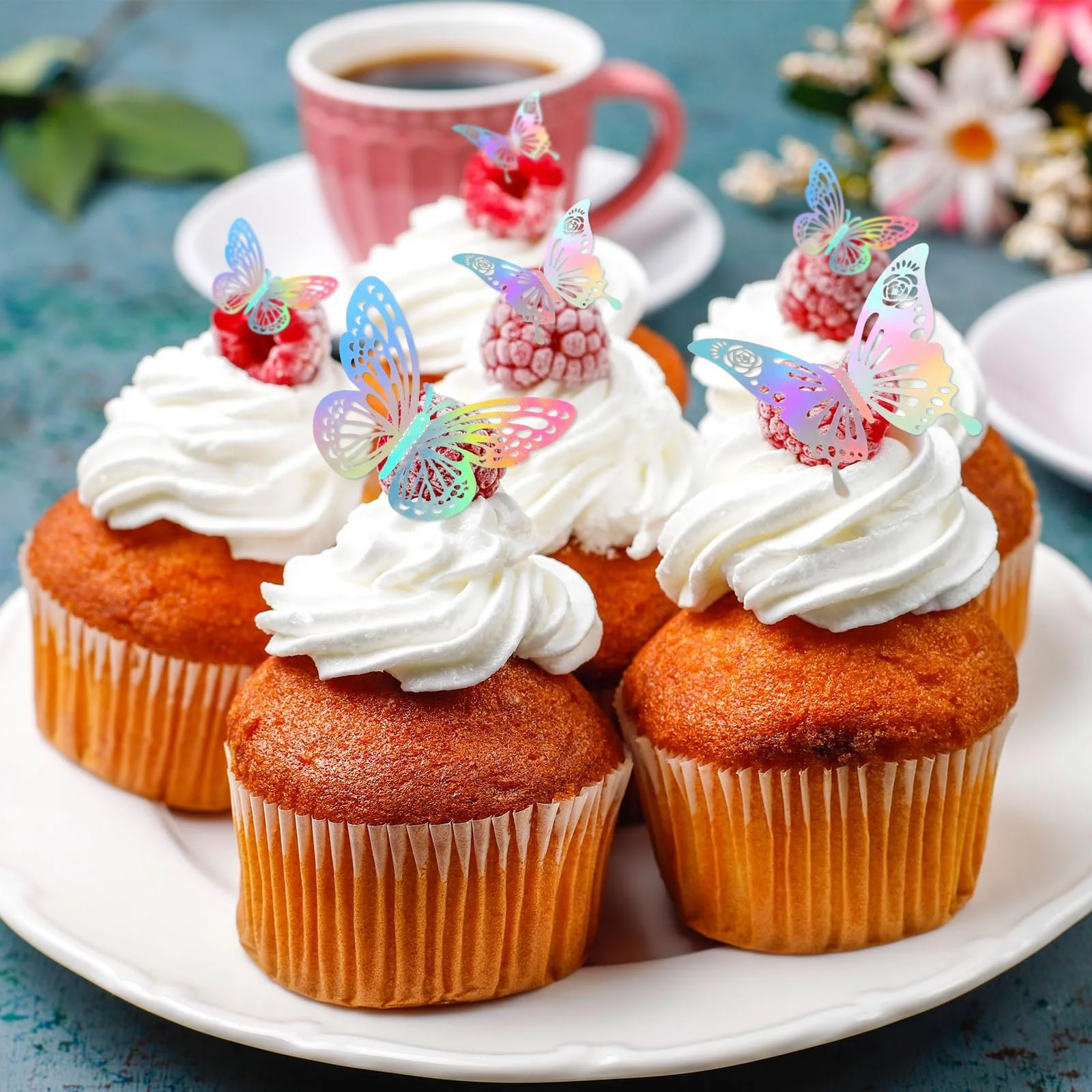 Декоративні 3D метелики 48 штук 2 стилі 3 розміри лазерні наклейки на стіну для дня народження та дитячої кімнати, фото №3