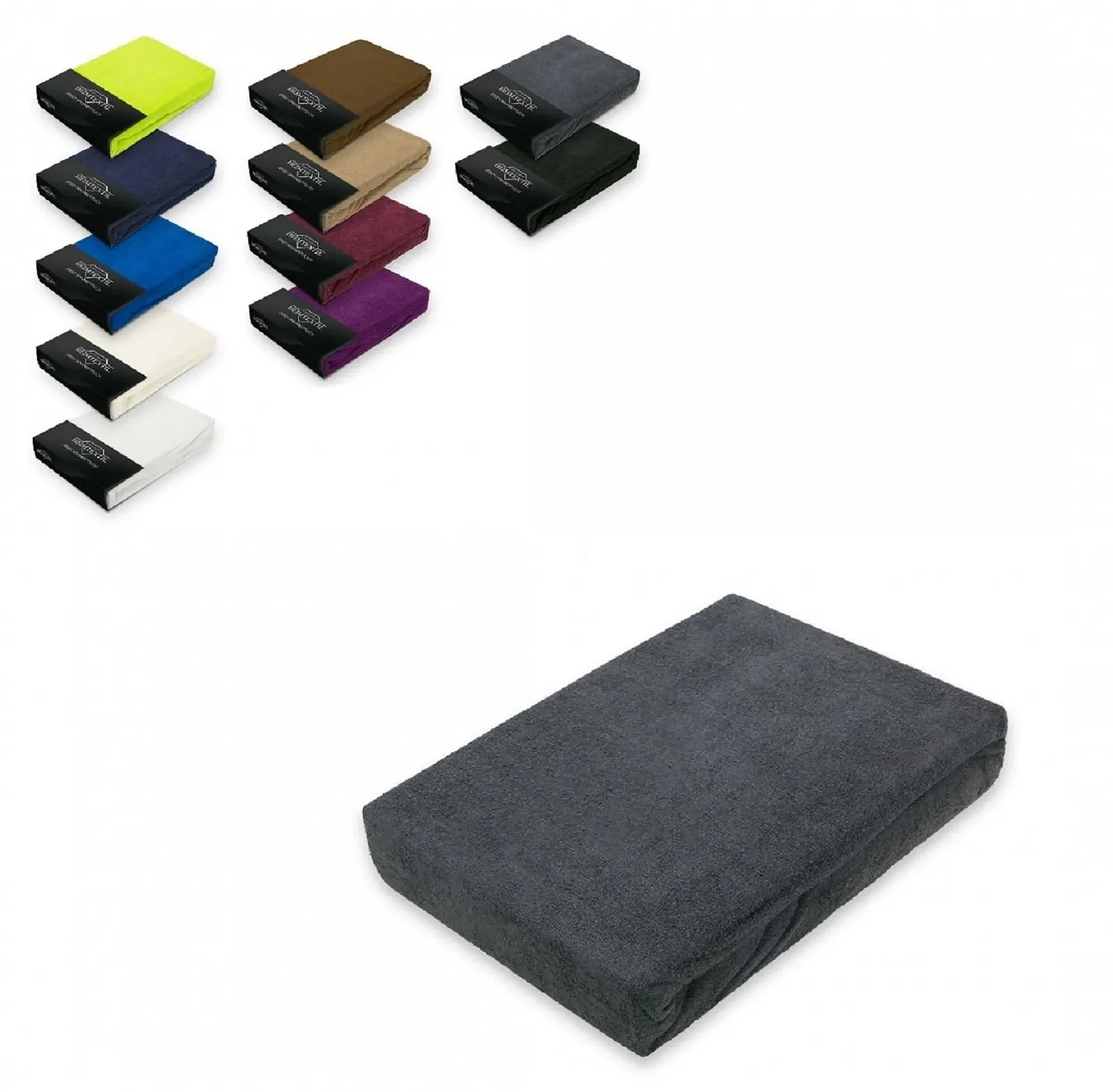 Простынь на резинке Terry Exclusive home textile 180 - 200 x 200 см, фото №1