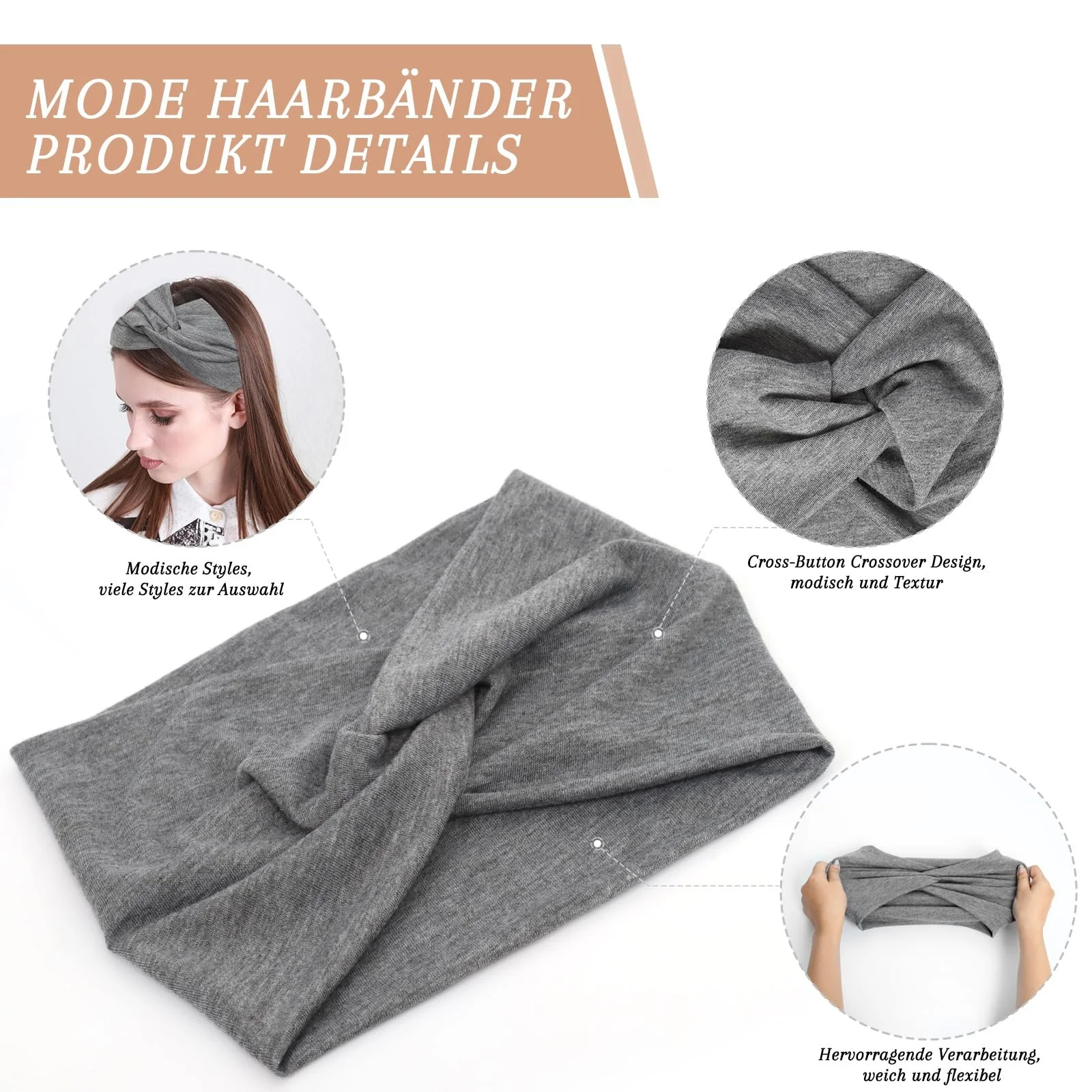 Пов'язки на голову жіночі, фото №3