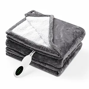 Купить Электрическое одеяло Tiazhan 152 x 127 см Серый - Фото 1 Электрическое одеяло Tiazhan 152 x 127 см Серый - Фото 1