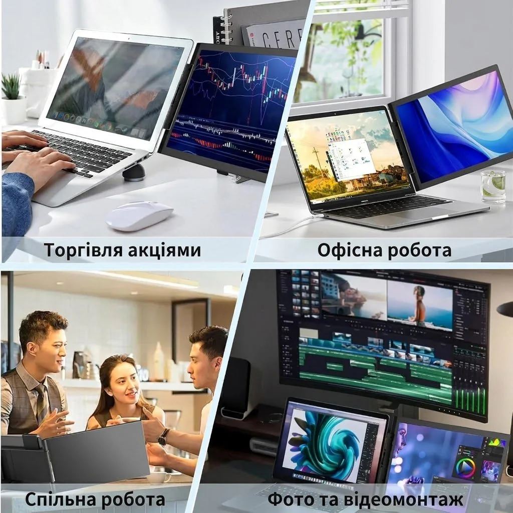 Монитор портативный 14" AskHand Full HD IPS 60 Гц, фото №5