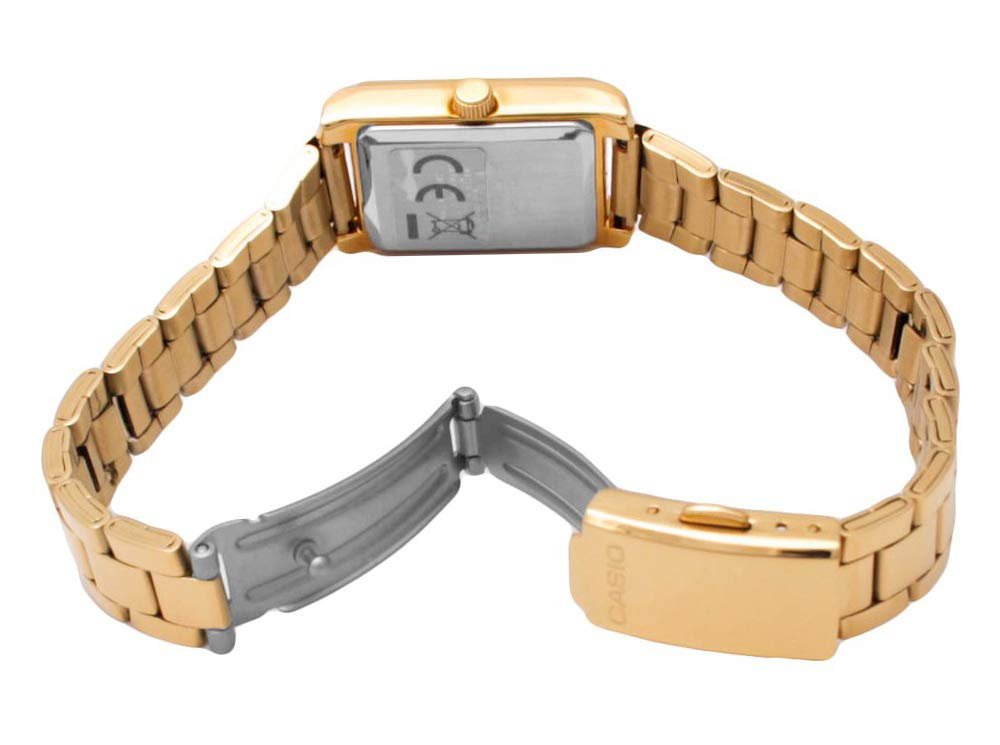 Годинник жіночий аналоговий кварцовий Casio LTP 1234PG 7A, нержавіюча сталь, золото/білий, браслет, фото №5 Годинник жіночий аналоговий кварцовий Casio LTP 1234PG 7A, нержавіюча сталь, золото/білий, браслет, фото №5