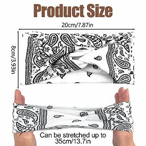 Повязка на голову Лето Богемия Эластичная широкая для волос synthetic.ua - Фото 1