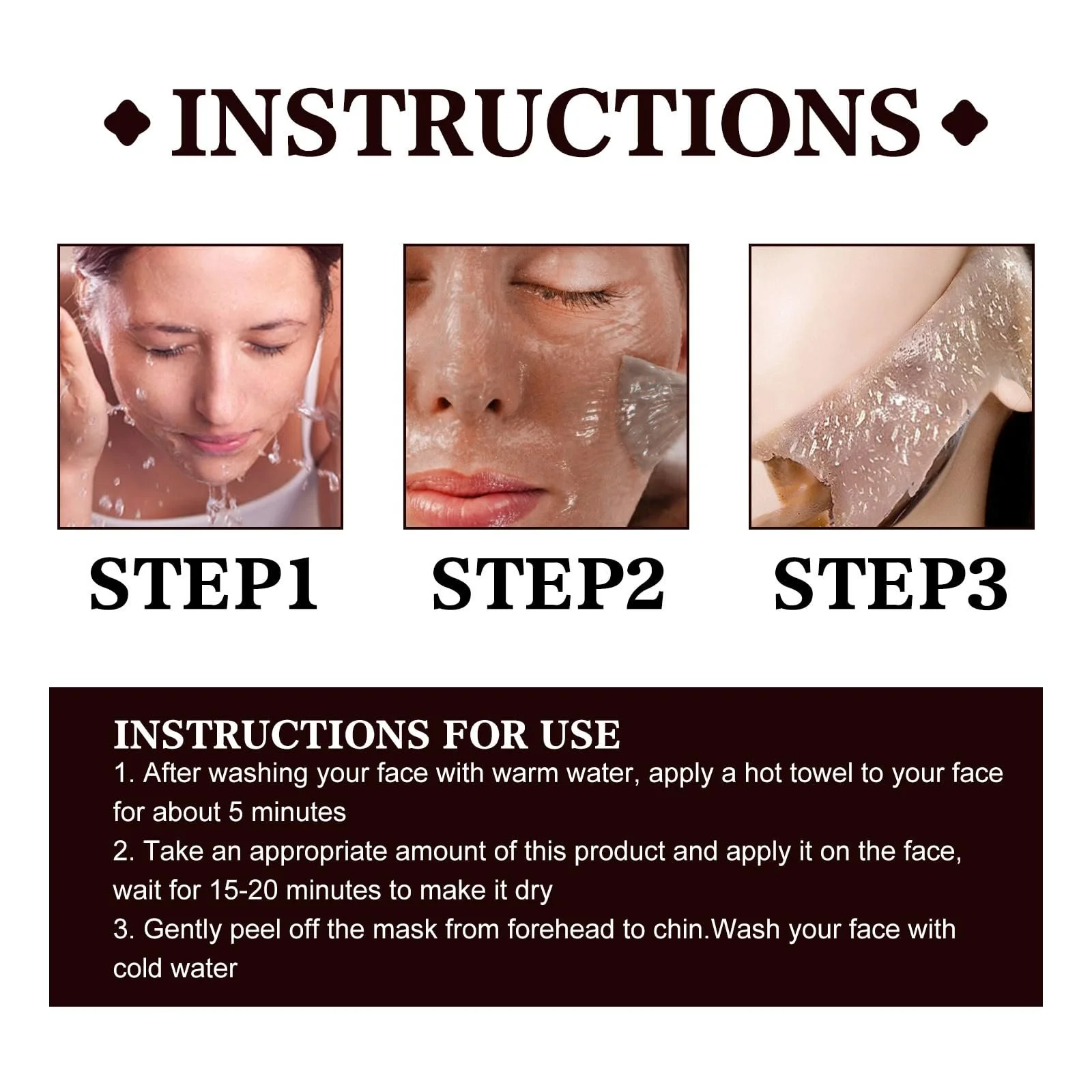 Маска Чёрный Чай Экстракт Чёрного Чая Очищающая Маска для Глубокого Очищения, Уменьшения Акне и Чёрных точек, 2 шт, фото №5