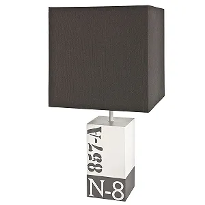 Настільна лампа Kelvin Beach E27 Дерево Тканина 230 В макс. 40 Вт Сучасна Сіро-коричнева - Фото 1