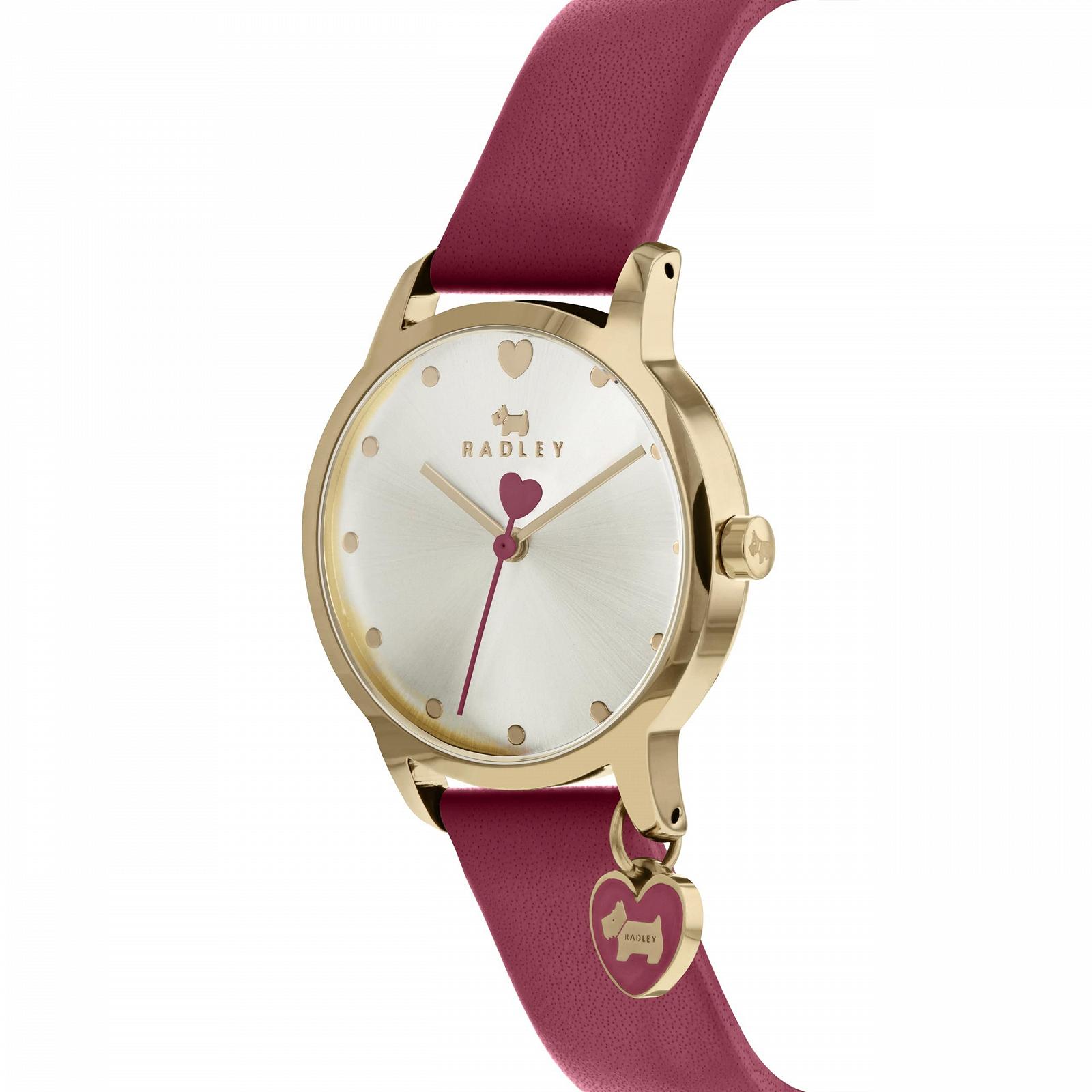 Жіночий годинник РАДЛІ RY2920A Червоний Cranberry Серце Циферблат Шкіряний ремінець, cranberry, Ремінець, фото №2