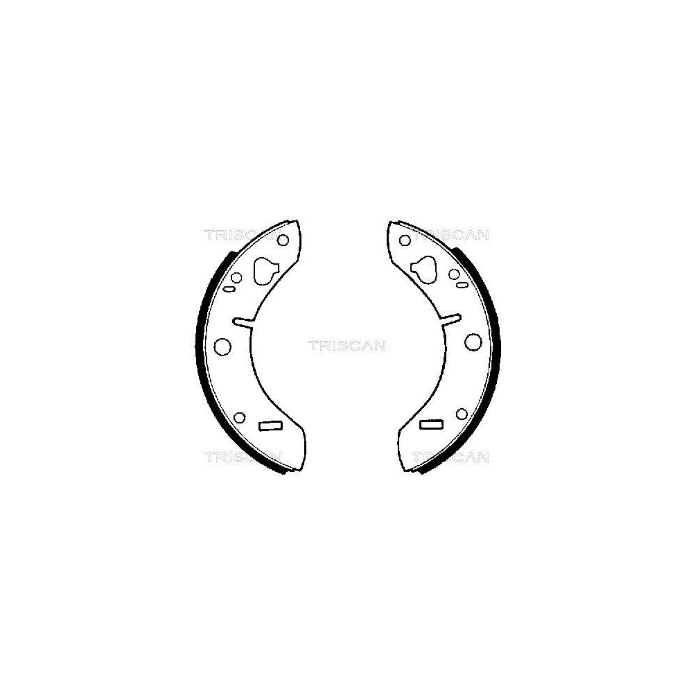 Комплект гальмівних колодок TRISCAN 8100 65011 для SAAB задня вісь, фото №1