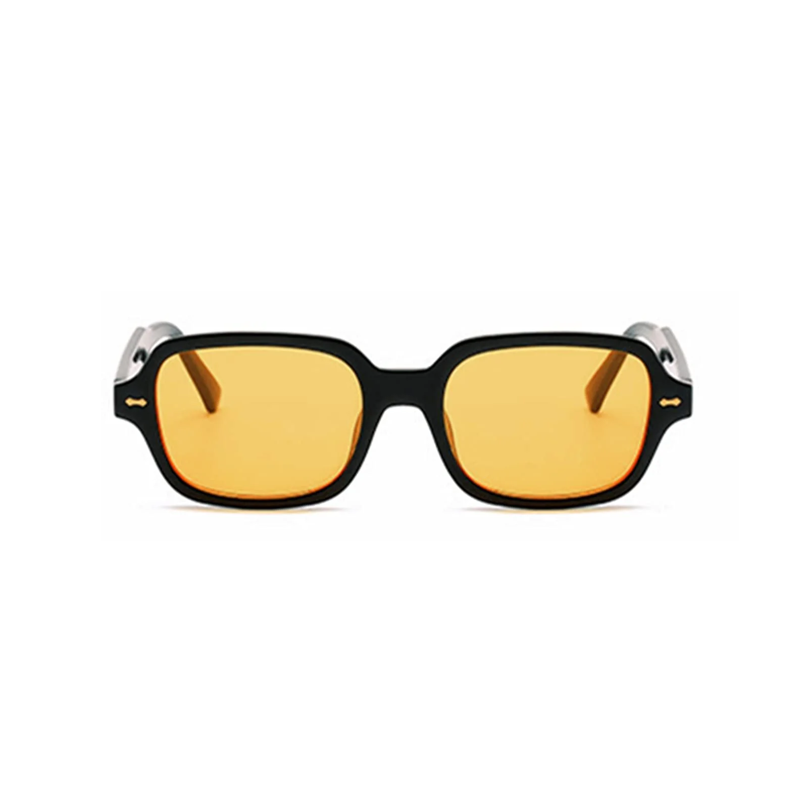 Солнцезащитные очки ESALIA Ретро Овальные Желтый, фото №2