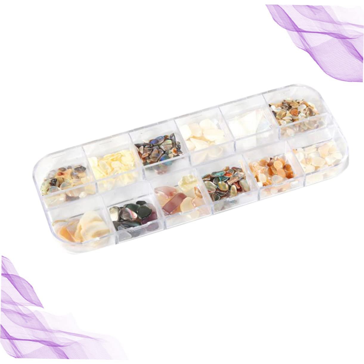 Камень для маникюра Healvian Натуральный Декор Камни Кристалл для ногтей Драгоценный камень Бриллиант для маникюра Камень для рукоделия Кристалл для ногтей Драгоценный камень Бриллиант для ногтей Аксессуары из камня в японском стиле, фото №3