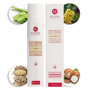 Купити Денний крем Nezeni Aloe Vera 75.70% для сухої та чутливої шкіри зволожувальний з 18 активними інгредієнтами - Фото 1 Денний крем Nezeni Aloe Vera 75.70% для сухої та чутливої шкіри зволожувальний з 18 активними інгредієнтами - Фото 1