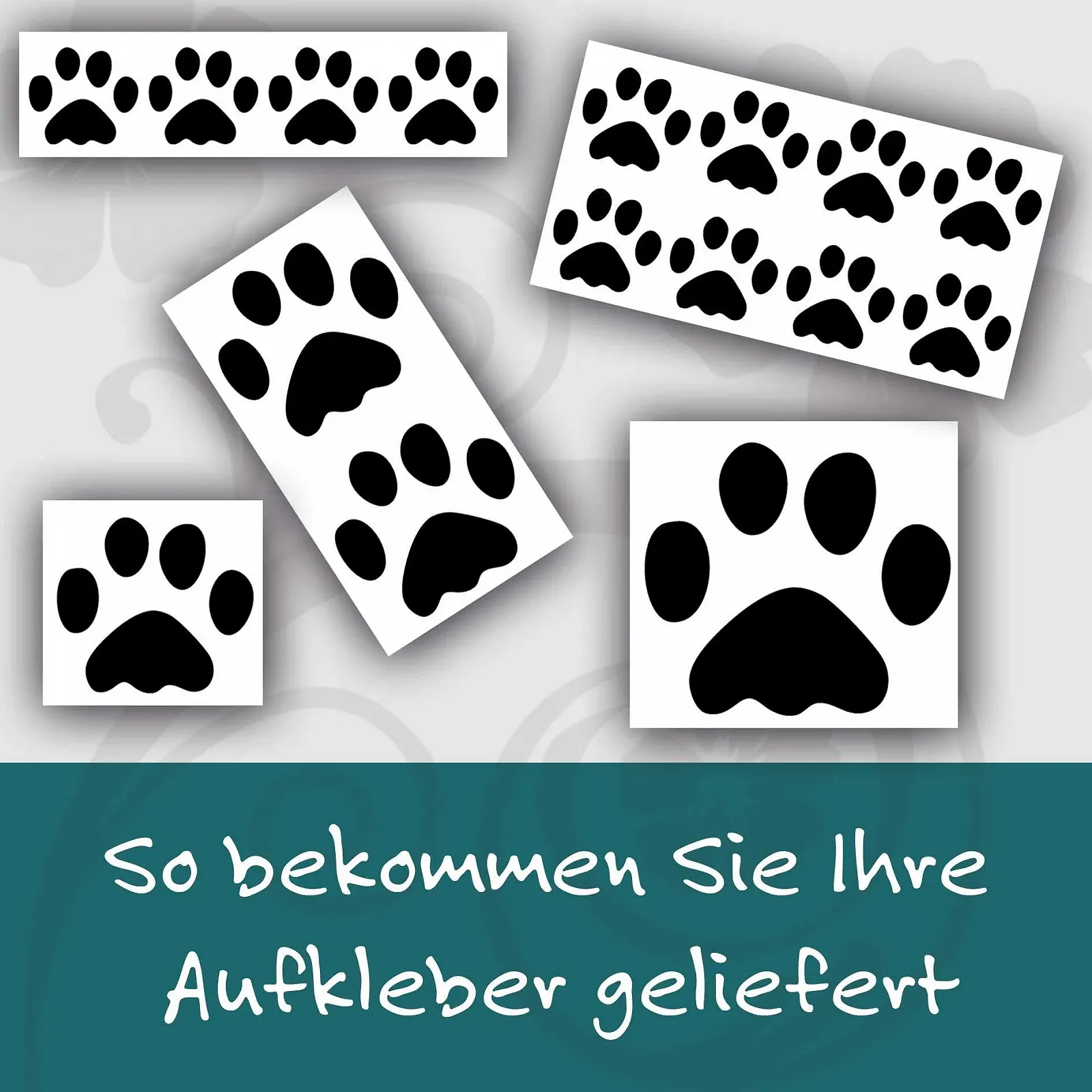 Наклейка для стен kleb-Drauf 25 Paws Matt Pink, фото №4