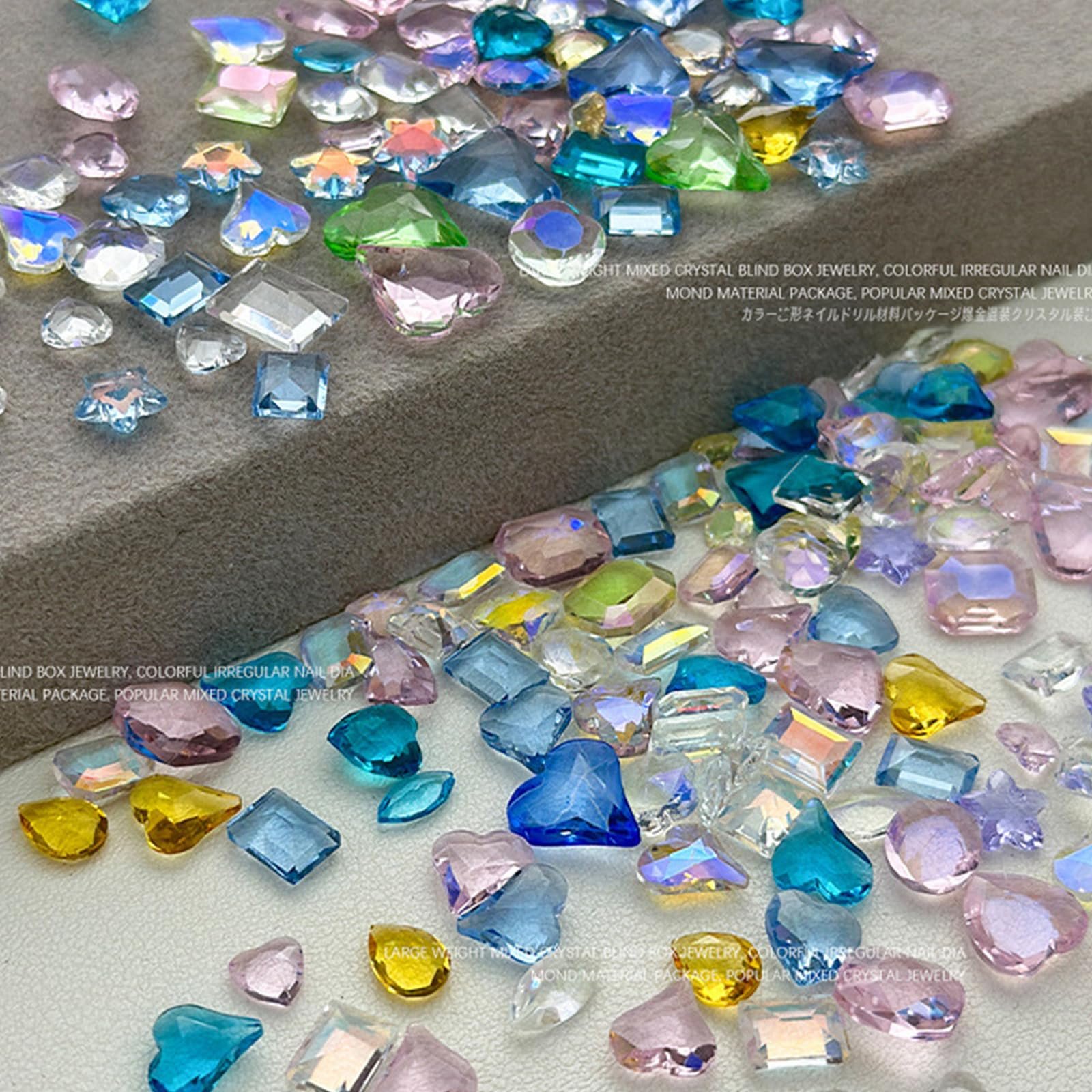 Стрази для нігтів Прикраса Серце Мікс Форм Круглі Перлини Мистецтво Декорування Нігтів, фото №7