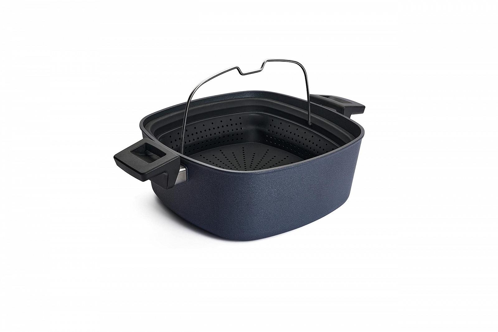 Кастрюля Woll Active Lite Square Casserole Dish с крышкой и силиконовой вставкой 26х26х10,5 см 5,5 л индукционная, фото №3 Кастрюля Woll Active Lite Square Casserole Dish с крышкой и силиконовой вставкой 26х26х10,5 см 5,5 л индукционная, фото №3