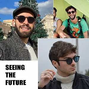 Сонцезахисні окуляри овальні Johnny Depp Art Acetate Polarised Trendy для чоловіків і жінок з тонованими лінзами synthetic.ua - Фото 1