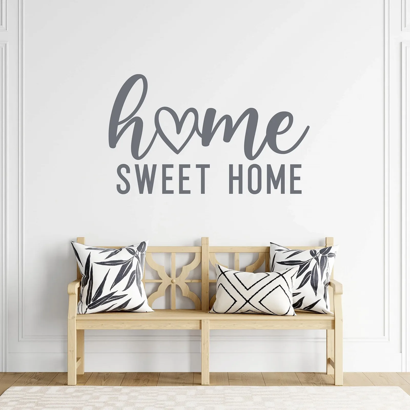 Наклейка на стену GRAZDesign Home Sweet Home 50 x 30 см серая, фото №1