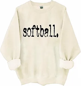 Толстовка для софтбола с буквенным принтом, топы с графикой софтбола для женщин, любителей софтбола, подарки - Фото 1