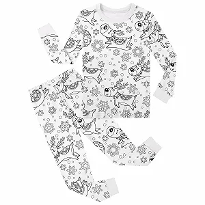 Піжама Roobeety з малюнком для розфарбовування ціна на synthetic.ua - Фото 1 Піжама Roobeety з малюнком для розфарбовування synthetic.ua - Фото 1