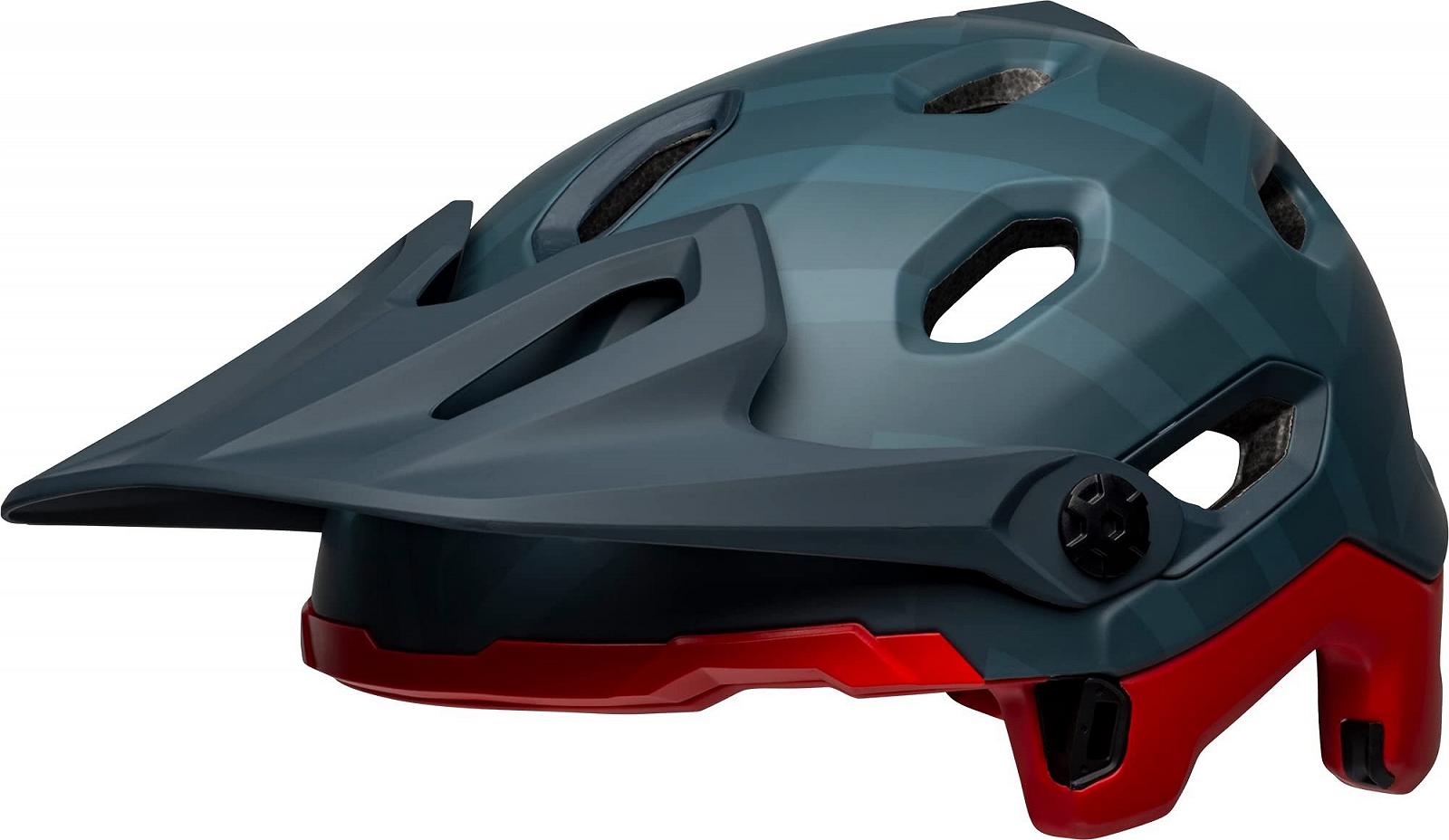 Шлем Bell Downhill MTB Super DH Spherical Prime Matte Blue/Crimson, фото №10