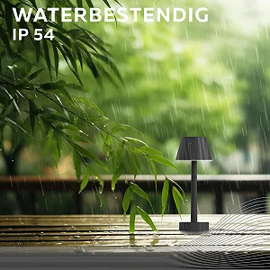 Настільна лампа CALEX Lucca Бездротова акумуляторна IP44 RGB Чорна (Набір із 2) synthetic.ua - Фото 1