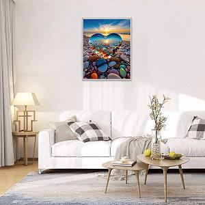 Пазл Heart Pebbles Beach, 1000 елементів, Камінці на пляжі, 70 x 50 см synthetic.ua - Фото 1