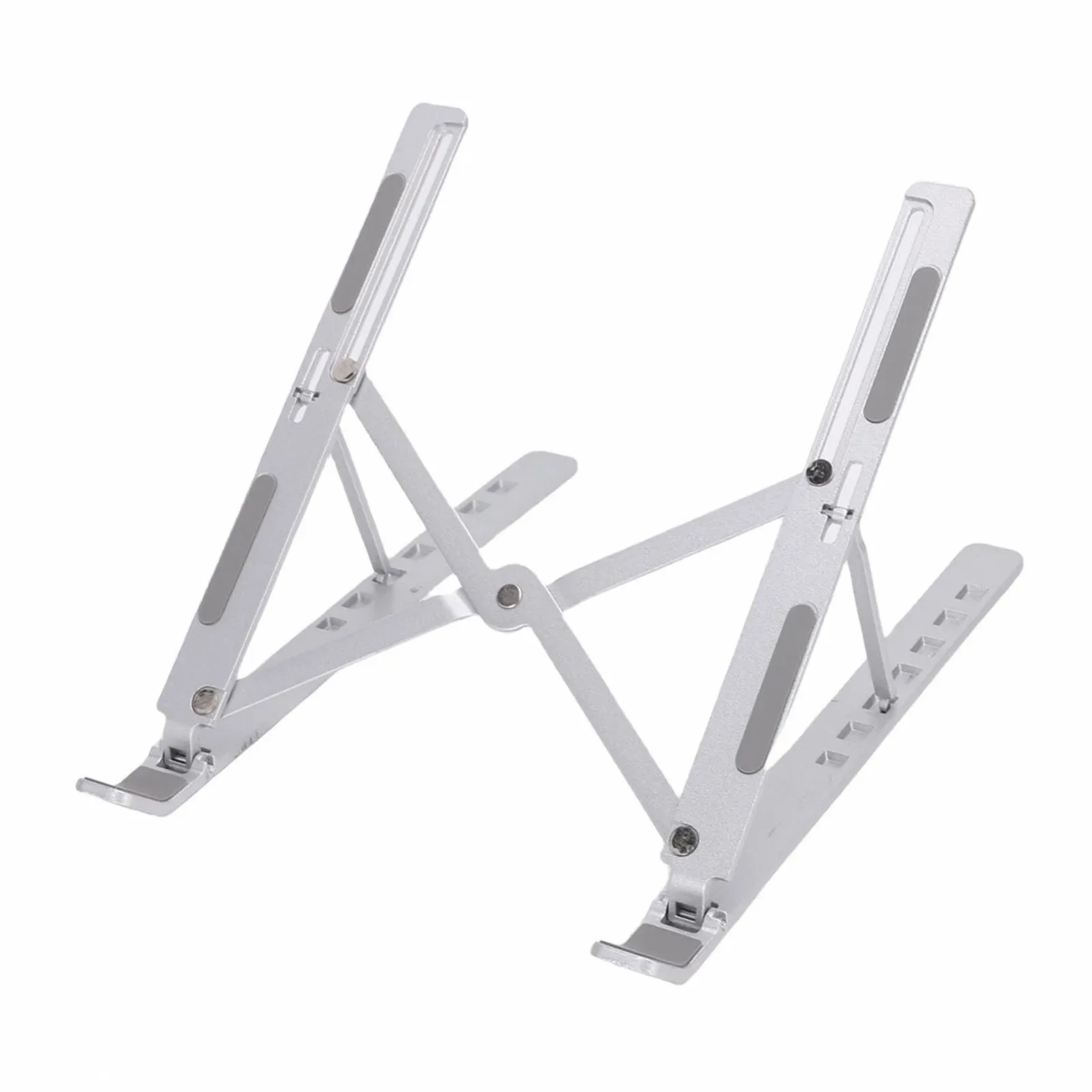 Подставка для ноутбука складная, с регулировкой высоты, эргономичная, портативная подставка для компьютера для стола, изготовлена из алюминиевого сплава для OS X Air Pro, фото №1