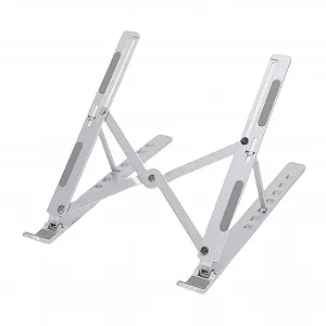 Подставка для ноутбука складная, с регулировкой высоты, эргономичная, портативная подставка для компьютера для стола, изготовлена из алюминиевого сплава для OS X Air Pro - Фото 1