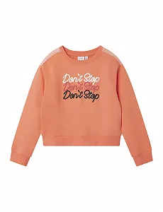 Свитшот NAME IT Nkfnonna LS Short Nreg Sweat Bru для девочек - Фото 1