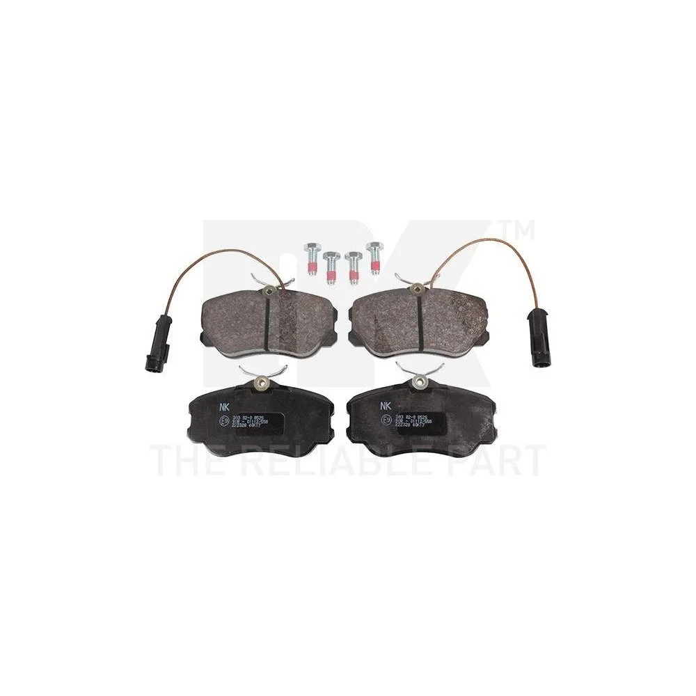 Комплект гальмівних колодок, дискове гальмо NK 222328 для ALFA ROMEO FIAT LANCIA передня вісь, фото №1