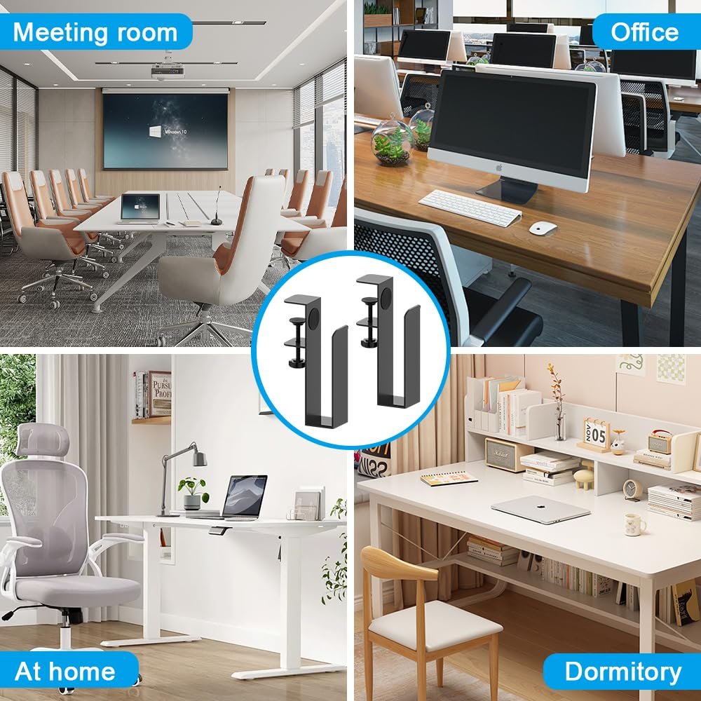 Комплект з 2 підвісних органайзерів для ноутбука, регульоване зберігання збоку столу, вертикальна, фото №7 Комплект з 2 підвісних органайзерів для ноутбука, регульоване зберігання збоку столу, вертикальна, фото №7