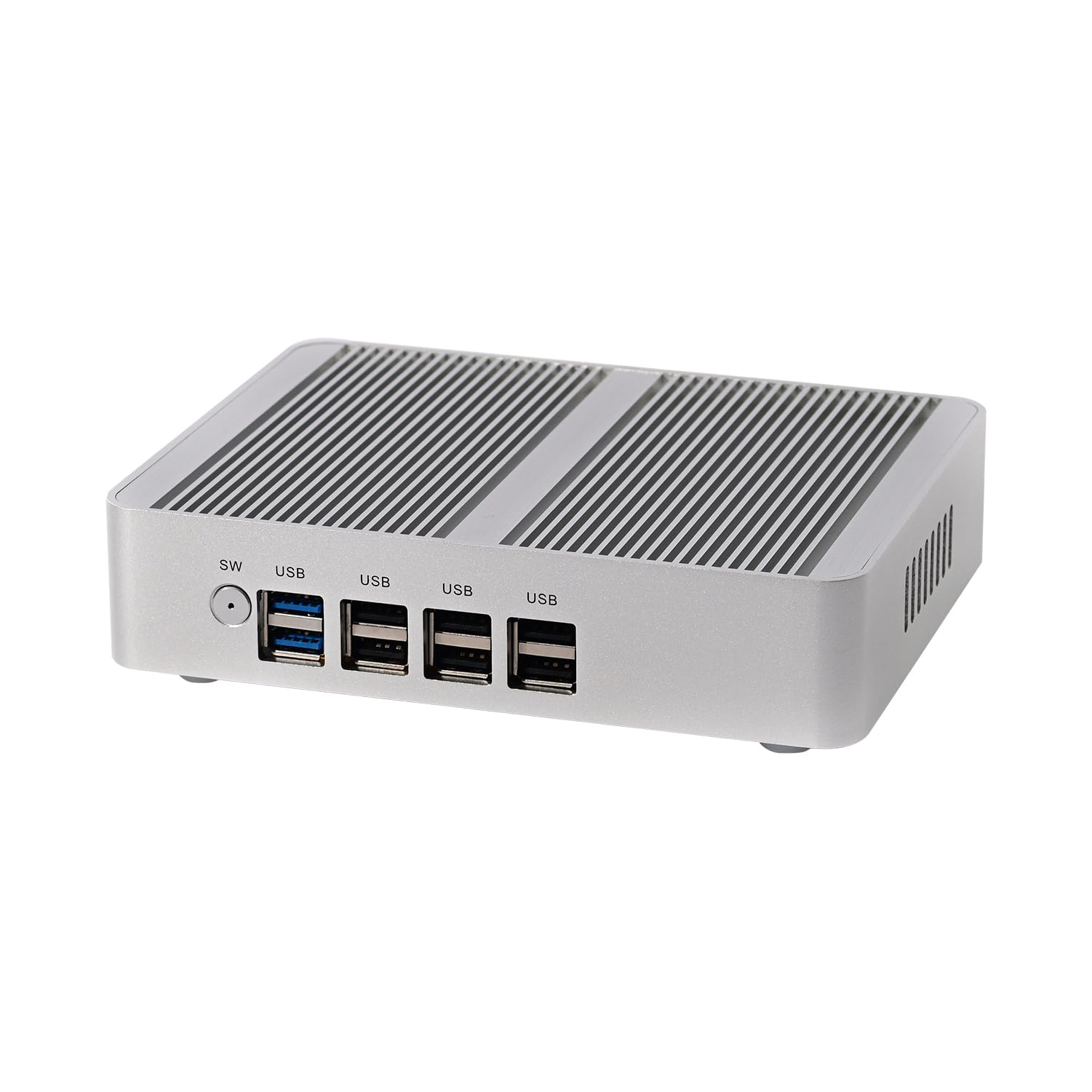 HUNSN Fanless Mini ПК BM34 Intel N100 8G RAM 128G SSD, фото №2