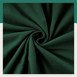 Простирадло на гумці VelvetHome 100% гребінна бавовна 180 x 200 см Темно-зелений synthetic.ua - Фото 1