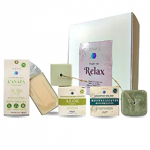 Набір AMAS Beauty-Box - 3 шт - Чоловічий/Жіночий: 1 Твердий гель для душу + 1 Твердий шампунь + 1 Мило для рук/обличчя - Фото 1