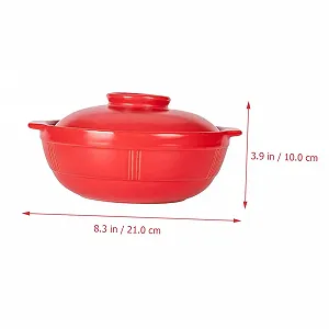 Термостойкий глиняный горшок для супов и блюд из риса synthetic.ua - Фото 1