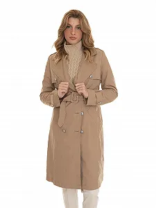 Женская куртка Guess Jade классический тренч бежевый S - Фото 1