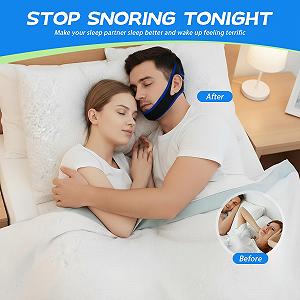 Підборідний ремінь проти хропіння 2 шт., маска від хропіння, ефективне зменшення synthetic.ua - Фото 1