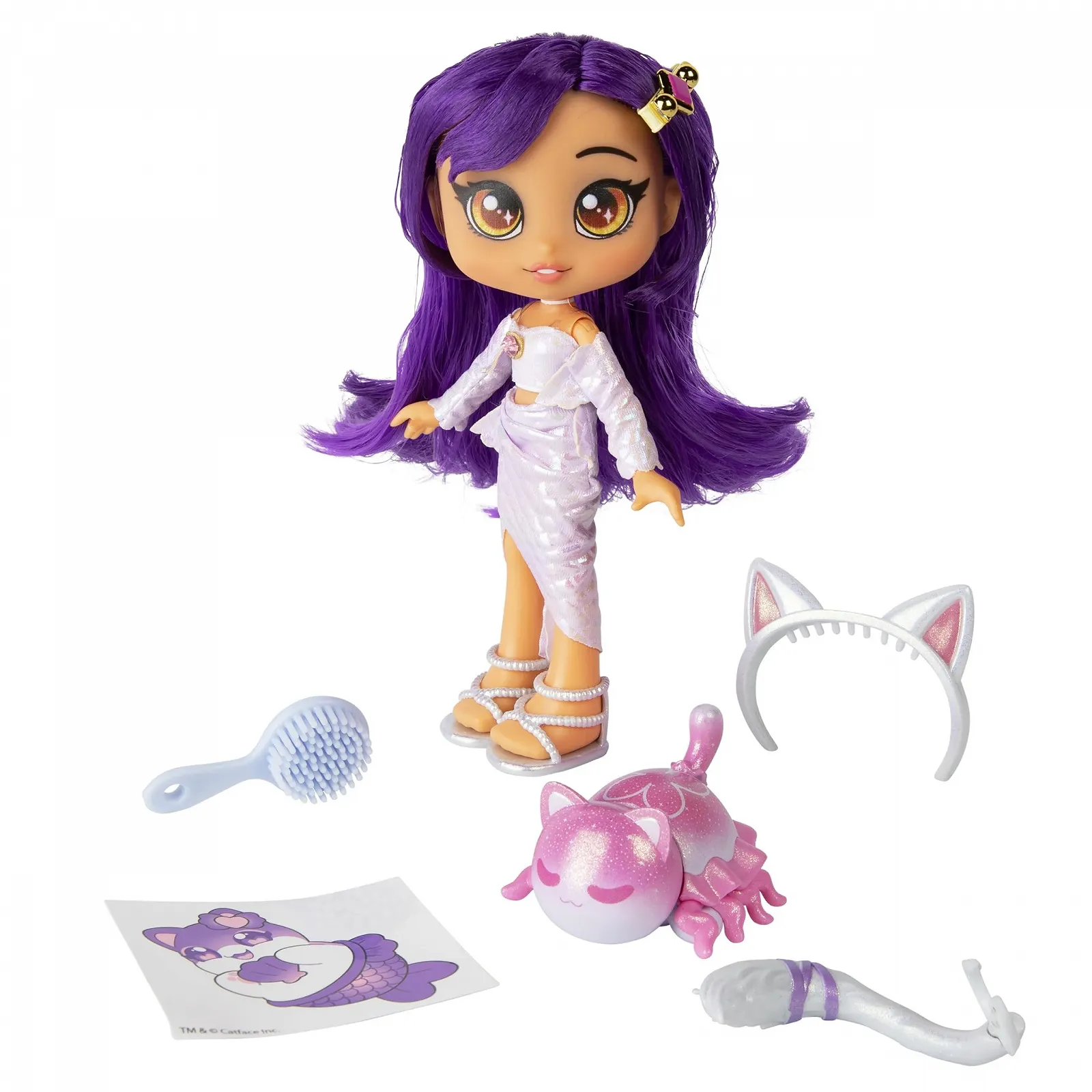 Лялька Aphmau Мерч Русалка 5 іграшок-сюрпризів Ексклюзивна блискуча фігурка MeeMeows, фото №5