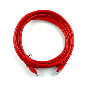 Патч-корд 5м RJ-45, Cat.5e, CU медь красный Ritar (PCR-CU/5Rd 04285 - Фото 1