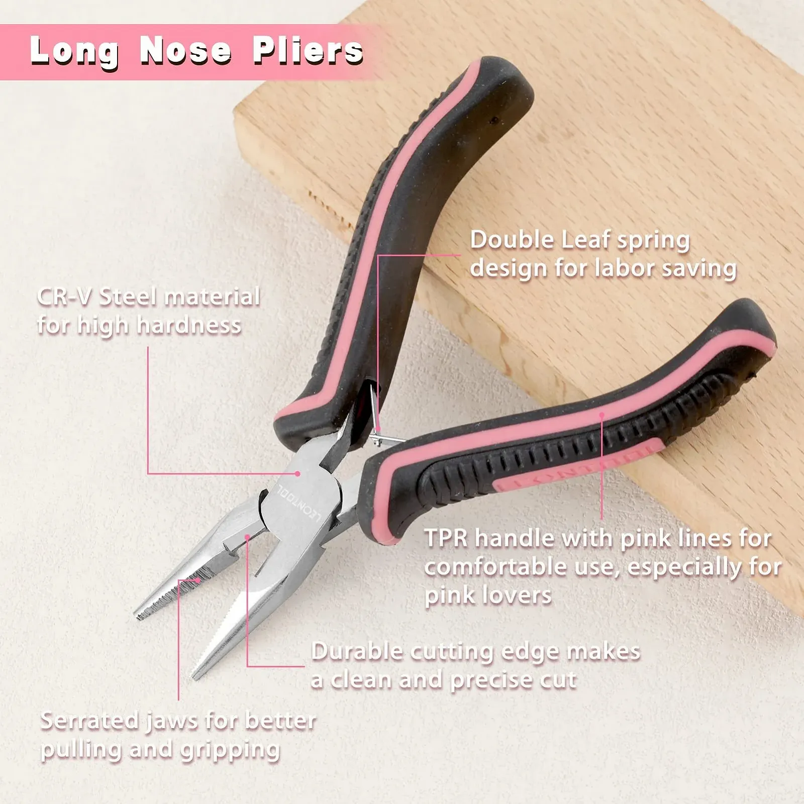 Длинногубцы LEONTOOL с зубчатыми губками 5 дюймов, фото №2 Длинногубцы LEONTOOL с зубчатыми губками 5 дюймов, фото №2