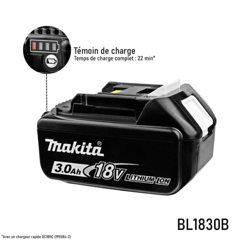 Шуруповерт Makita LXT DDF482 18V + Зарядний пристрій + 2 акумулятори 3Ач + 18 викрутних біт + Кейс, фото №3 Шуруповерт Makita LXT DDF482 18V + Зарядний пристрій + 2 акумулятори 3Ач + 18 викрутних біт + Кейс, фото №3