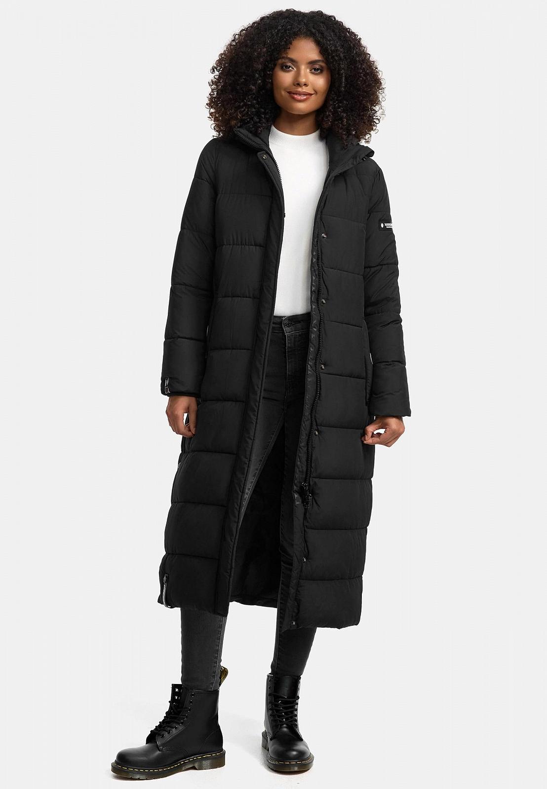 Пальто Navahoo Isalie Зимове Жіноче Тепле стьобане Довге зі знімним капюшоном, фото №8