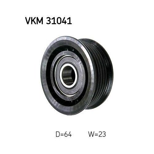 Ролик обводной/направляющий поликлинового ремня SKF VKM 31041, фото №2