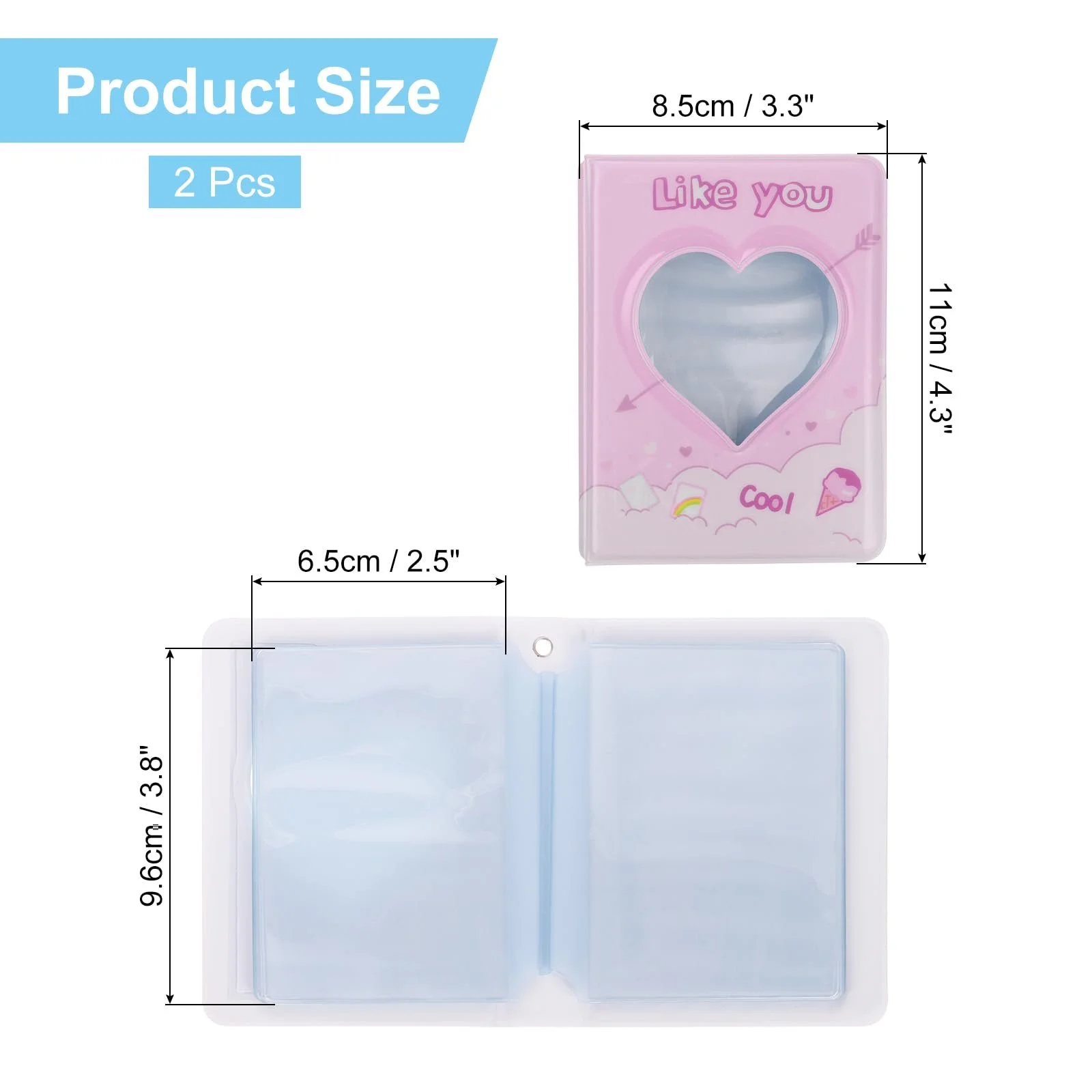 Мини Фотоальбом sourcing map 3 дюйма, Розовый, фото №2 Мини Фотоальбом sourcing map 3 дюйма, Розовый, фото №2