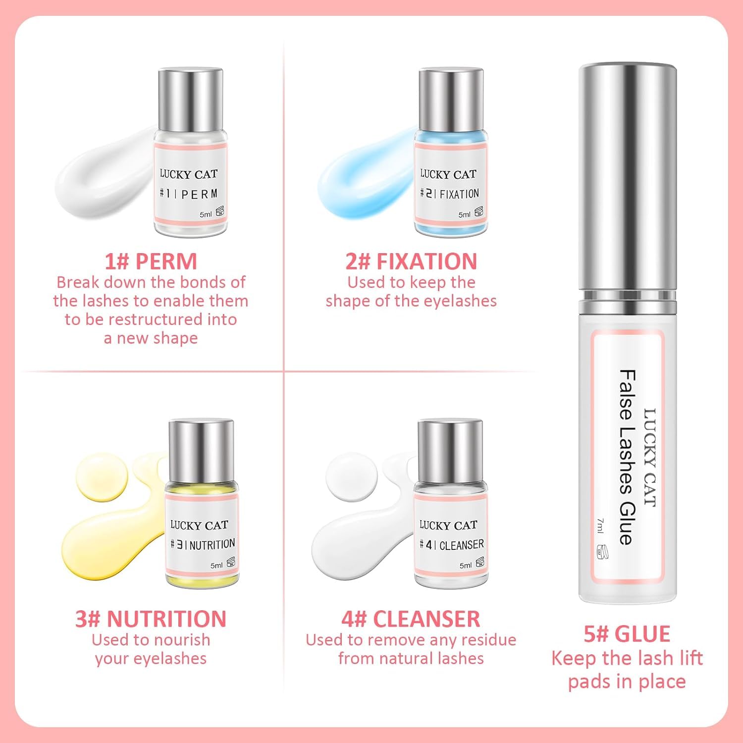 Еyelash Weixinbuy Lifting Set Starter Kit Lash Extensions Curling Lifting Kit Semi-Permanent Curling Perming Wave Suitable for Salon, фото №3