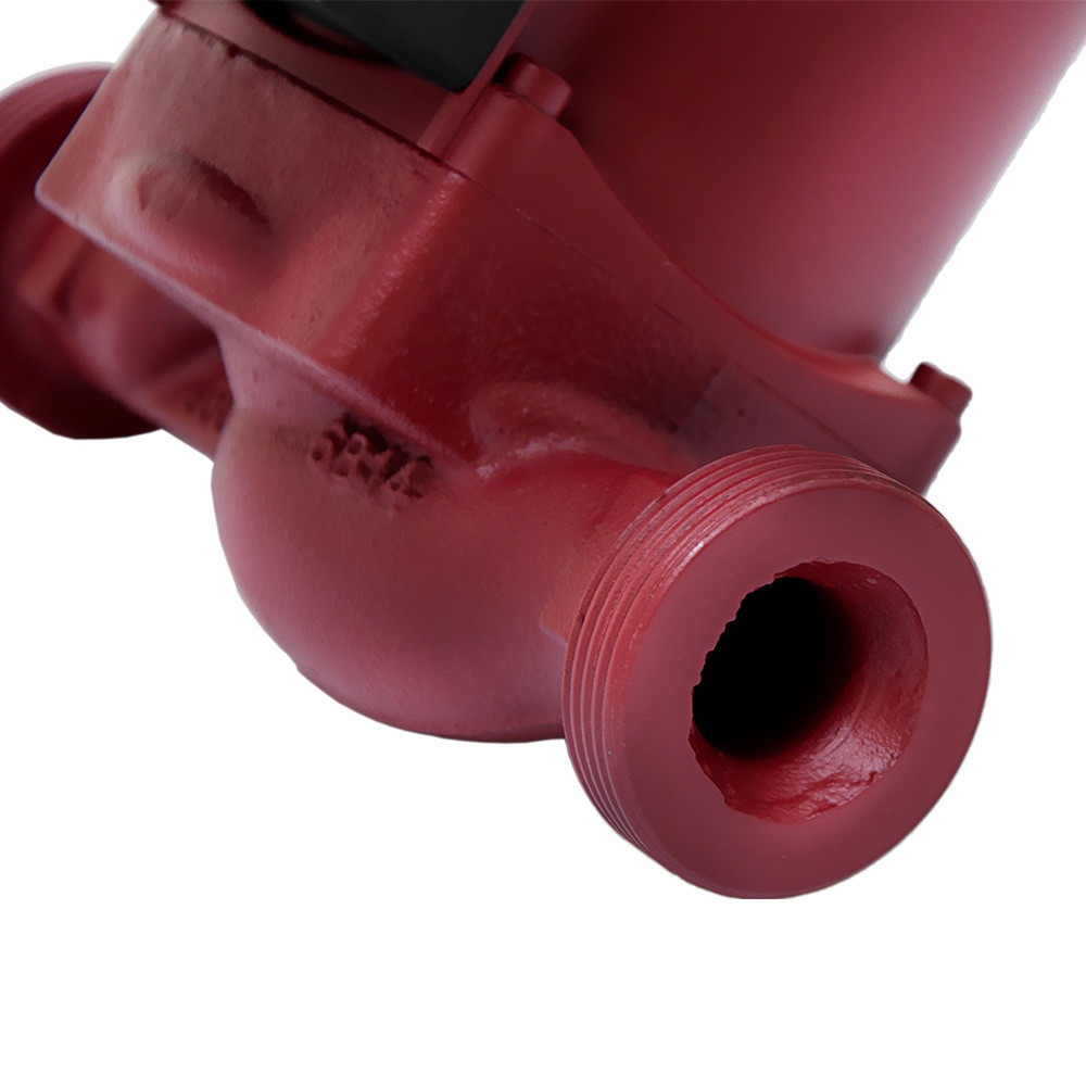 Насос циркуляційний 75Вт Hmax 4м Qmax 40л/мин Ø11⁄2 180мм бордо + гайкі Ø1 Wetron (774212), фото №6