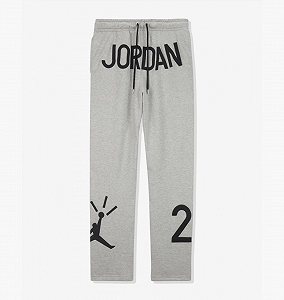 Штани Jordan x Nina Chanel Abney Fleece Pants Grey Heather S synthetic.ua - Фото 1