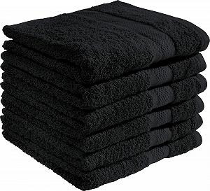 Набір рушників REDBEST Chicago 6 шт 50x100 cm Black - Фото 1