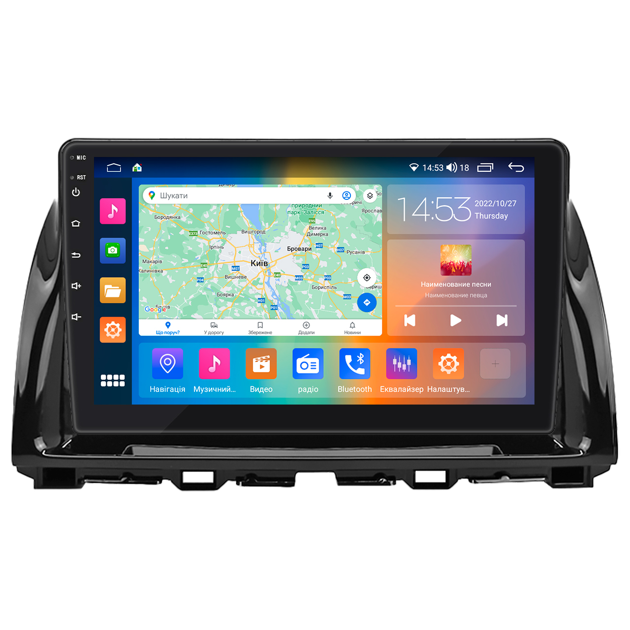 Штатна магнітола Lesko для Mazda CX-5 I 2011-2015 екран 9 4/64Gb CarPlay 4G Wi-Fi GPS Prime, фото №1